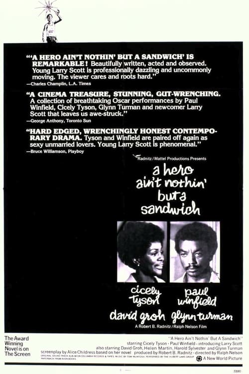 A Hero Ain't Nothin' But a Sandwich movie poster