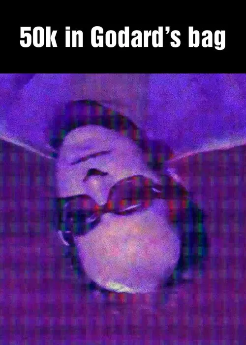 50k in Godard’s bag movie poster