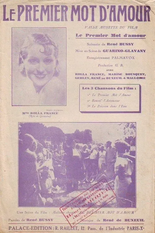 Poster do filme Le premier mot d'amour
