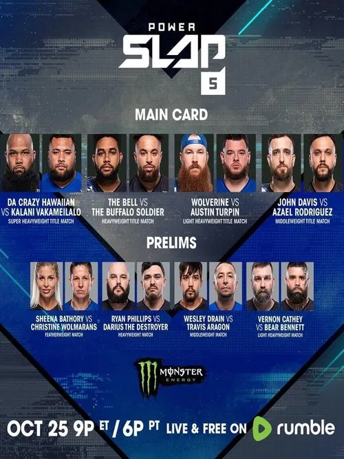 Power Slap 5: Da Crazy Hawaiian vs. Vakameilalo movie poster