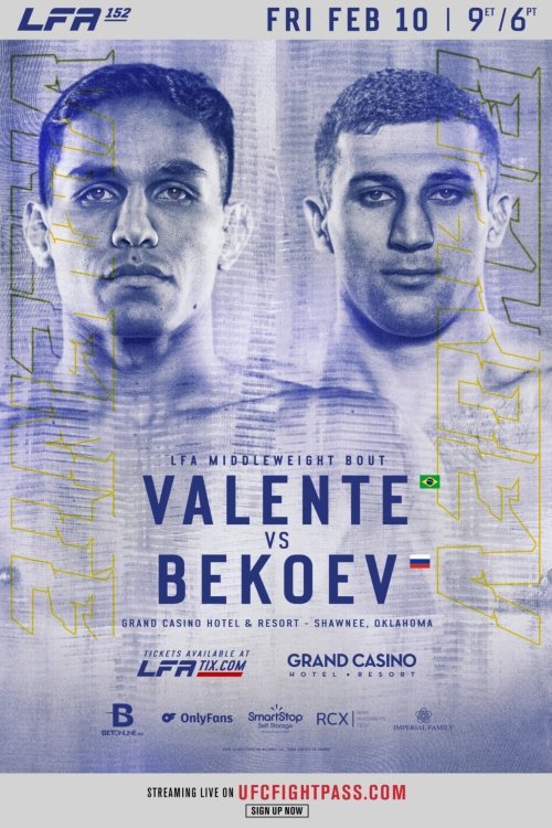 Poster do filme LFA 152: Valente vs. Bekoev