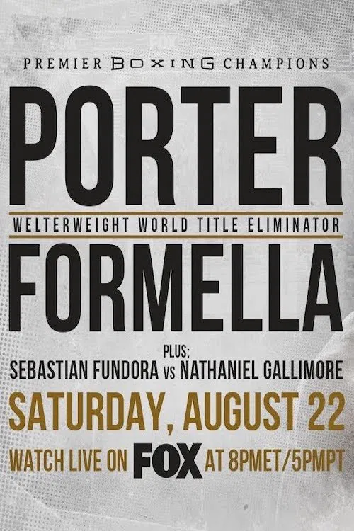 Shawn Porter vs. Sebastian Formella movie poster
