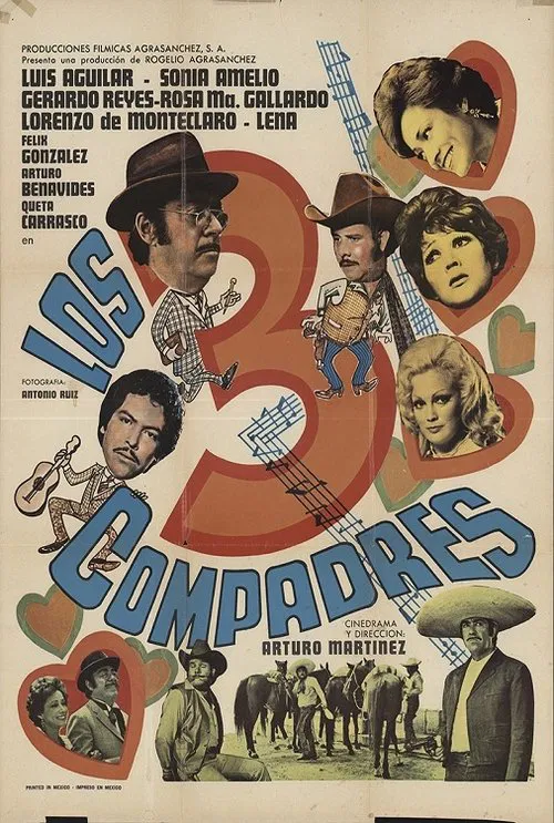 Los tres compadres movie poster