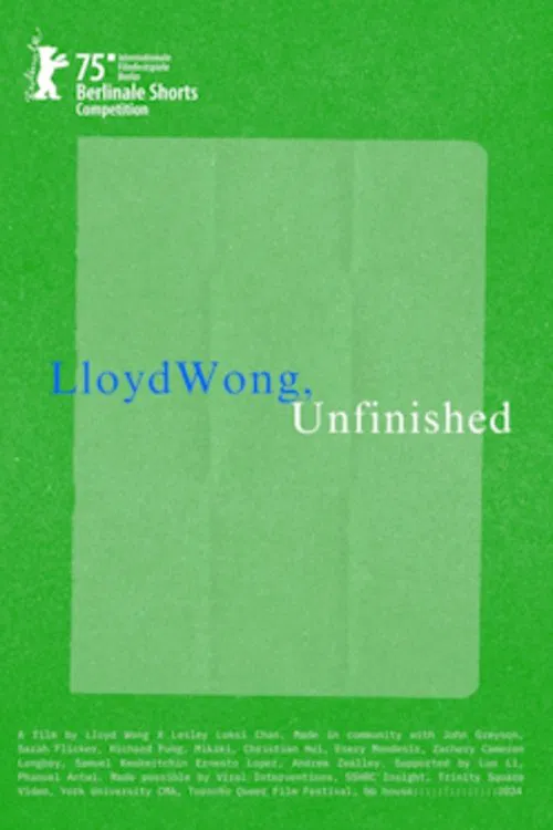 Lloyd Wong, Unfinished movie poster