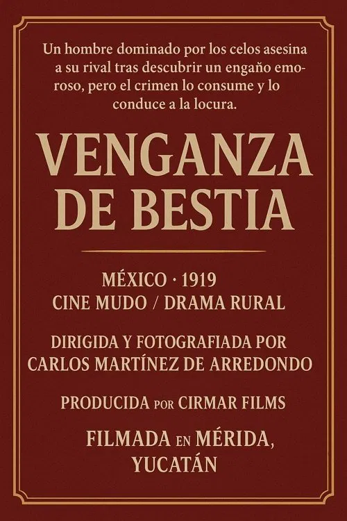 Poster do filme Venganza de bestia