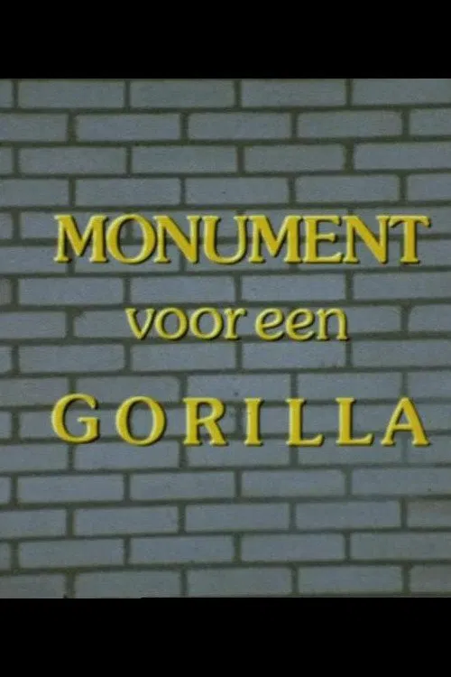 Monument for a Gorilla movie poster