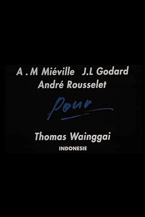 For Thomas Wainggai movie poster