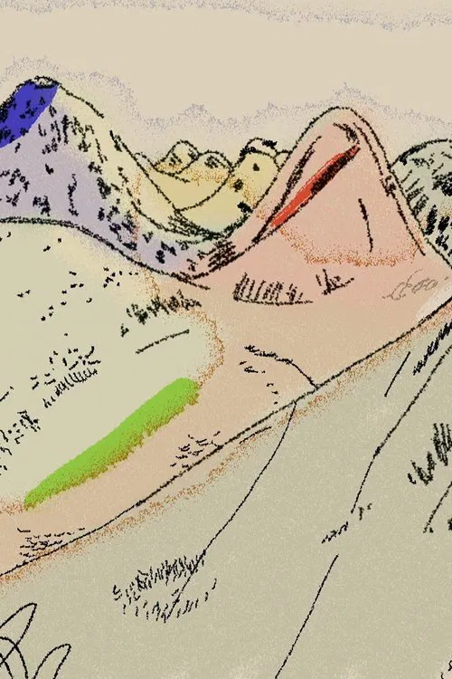 Mountain Castle Mountain Flower Plastic movie poster