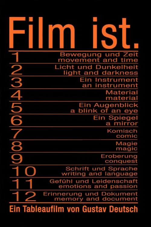 Film Is. (1-12) movie poster