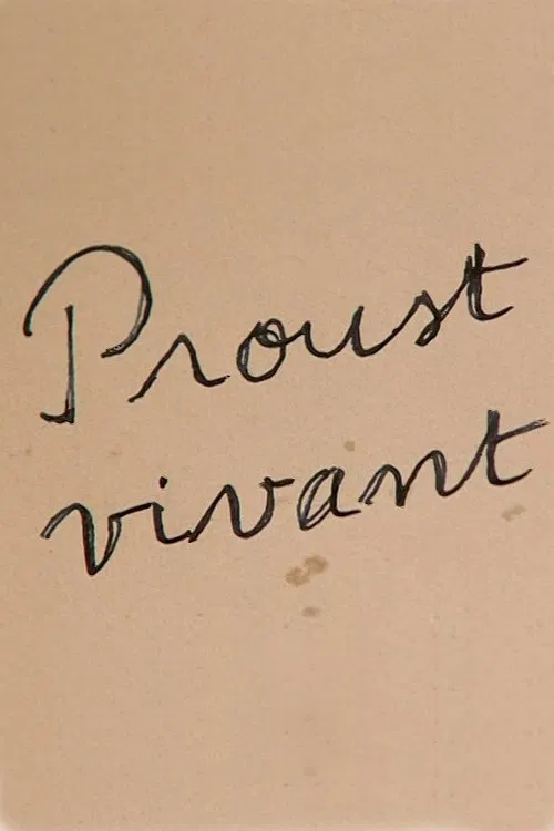 Proust vivant movie poster