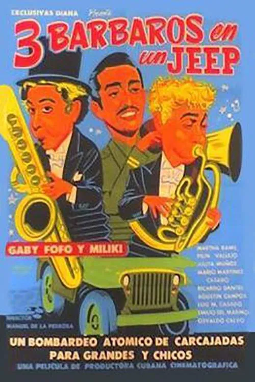 Poster do filme Tres barbaros en un jeep