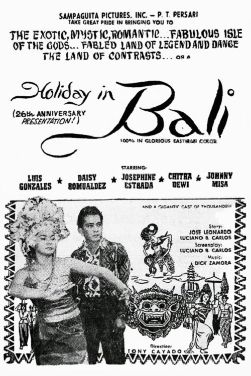 Holiday in Bali movie poster