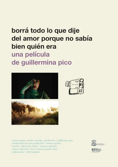 Borrá todo lo que dije del amor porque no sabía bien quién era movie poster