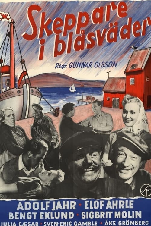 Skeppare i blåsväder movie poster