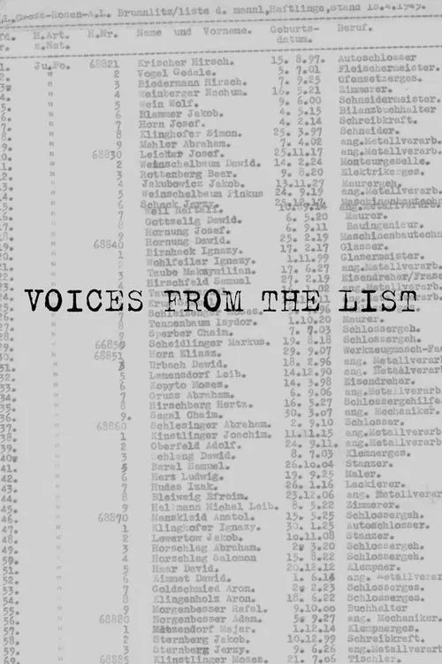 Voices from the List movie poster