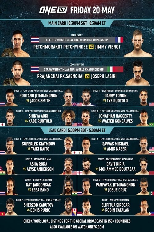 ONE Championship 157: Petchmorakot vs. Vienot movie poster