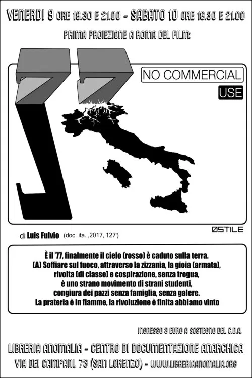 Poster do filme '77 No Commercial Use