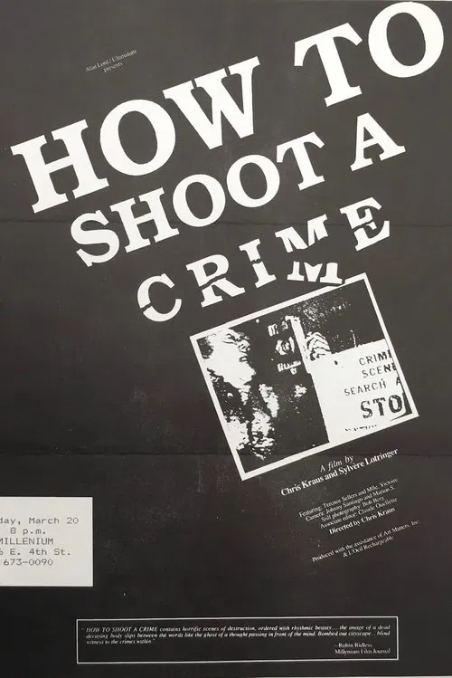 How to Shoot a Crime movie poster