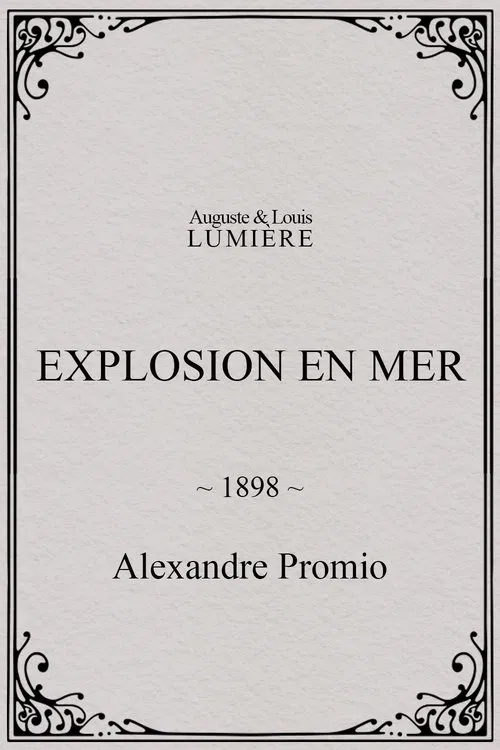Explosion en mer movie poster