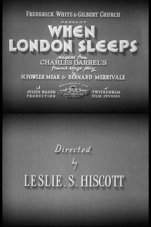 When London Sleeps movie poster