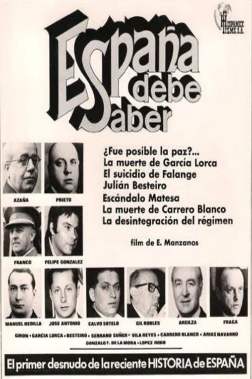 España debe saber movie poster