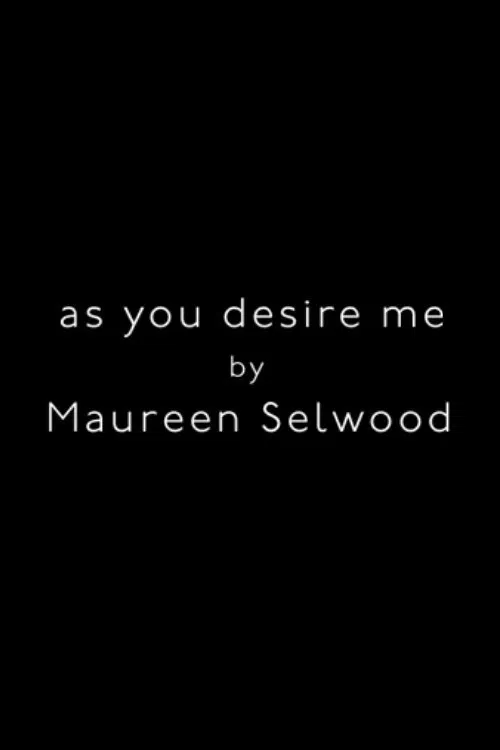 As You Desire Me movie poster