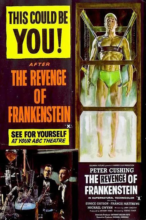 The Revenge of Frankenstein movie poster