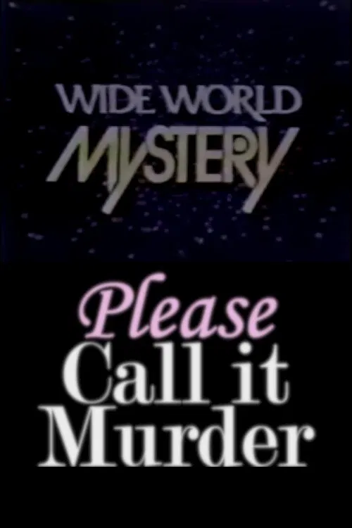 Please Call It Murder movie poster