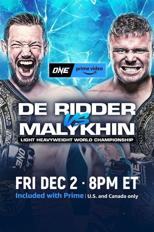 ONE on Prime Video 5: De Ridder vs. Malykhin movie poster