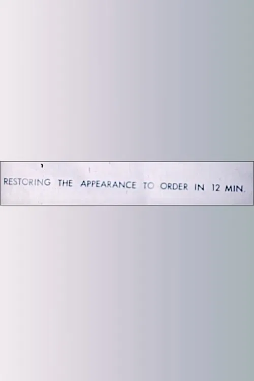 Restoring the Appearance to Order in 12 Minutes movie poster