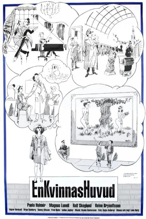En kvinnas huvud movie poster