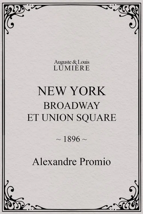 New York: Broadway at Union Square movie poster