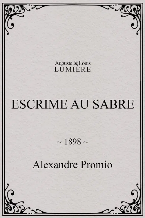 Escrime au sabre movie poster