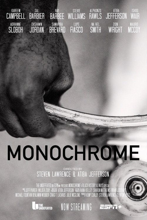 Monochrome movie poster