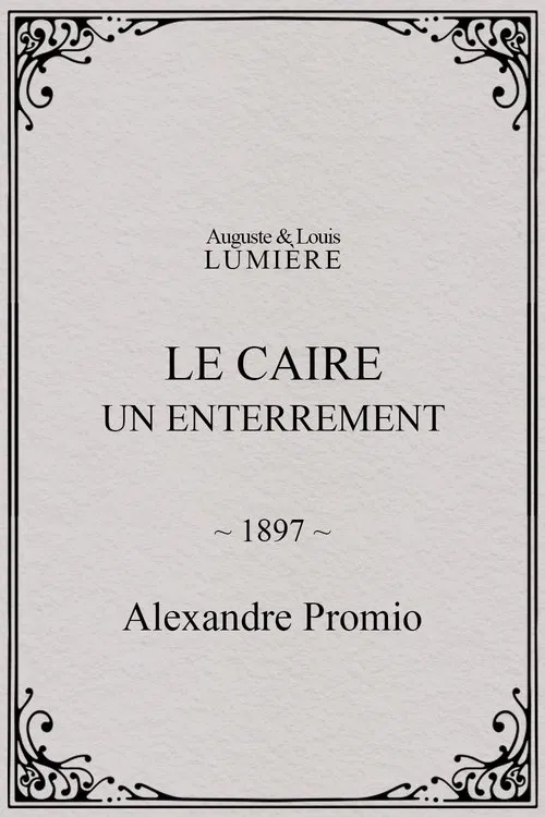 Le Caire, un enterrement movie poster