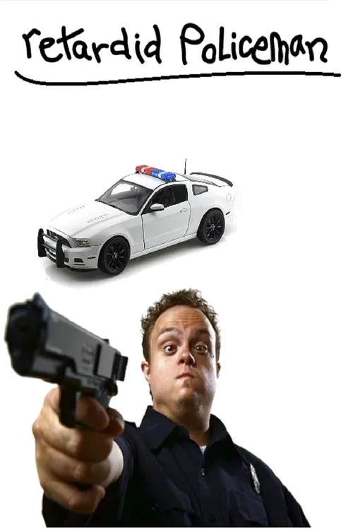 retardid policeman movie poster