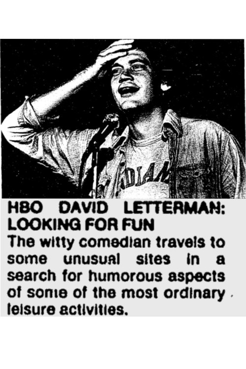 David Letterman: Looking For Fun movie poster