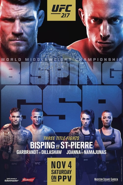 UFC 217: Bisping vs. St-Pierre movie poster