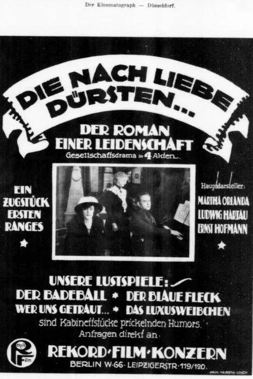 Die nach Liebe dürsten movie poster