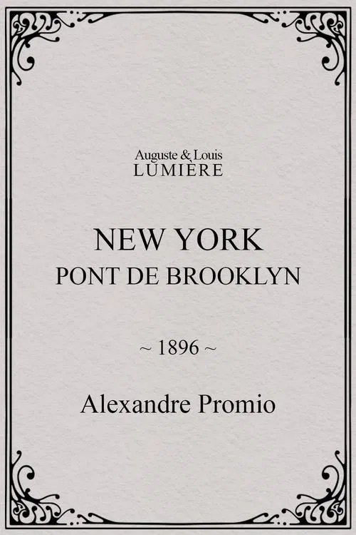 New York, Brooklyn Bridge movie poster