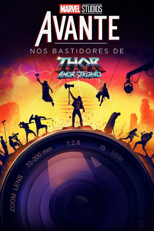 Poster do filme Nos Bastidores de Thor: Amor e Trovão