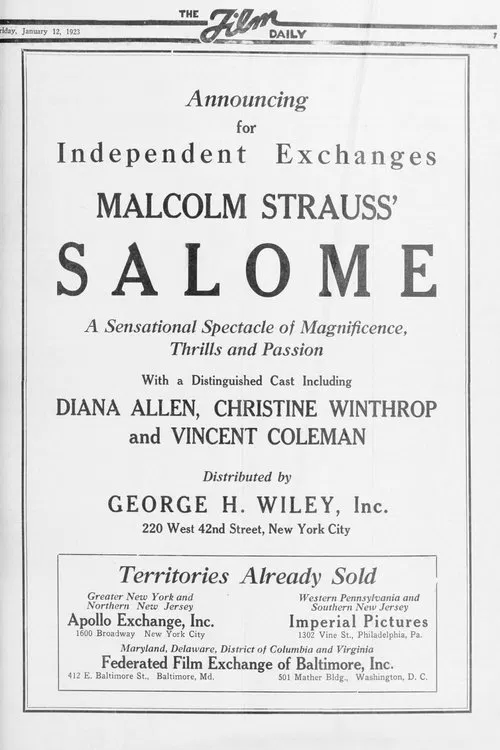 Salome movie poster